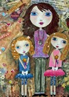 Original Aceo Print Mom Daughters Sisters Aunt Friends Family Art - Daughters