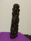 Vtg Makonde African Tree Of Life Ancestor Family Hand Carved Wood Statue 