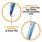 Round Stic Xtra Life Blue Ballpoint Pens  Medium Point  1 0mm   10-count Pack Of