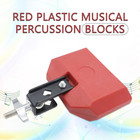 5inch Jam Block Red Percussion Block With Mounting Bracket Latin Drum Percussion