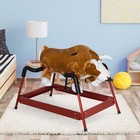 Rocking Horse Kids Child Vintage Toy Plush Rocker Bouncy Ride Riding  With Sound