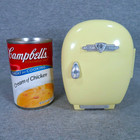 Vtg 1987 Beetland Lil Fridge Miniature American Freezer Desk Organizer Yellow
