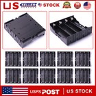 10-100x Abs Battery Case Holder Storage Box 4 Slot 18650 Diy Battery Clip Power
