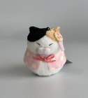 Amuse Hige Manjyu Me-sama Pink Cat Plush Keychain Japan Kawaii Mascot