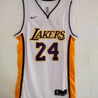 Kobe Bryant  24 Hand-signed Los Angeles Lakers Away Jersey White With Coa