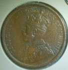 World Coin Sale  1920 Canada Large One Cent Bronze Composition Coin--km  21