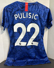 Christian Pulisic Chelsea Jersey Nike Dri Fit Men   s V-neck Medium M Blue 2019-20