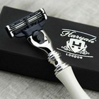 Shaving   Grooming Set 3 Edge Razors   Silver Tip Badger Brush  Men s Kit Gift