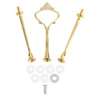 Multi Tiers Cake Cupcake Tray Stand Handle Fruit Plate Hardware Fitting Holder