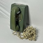 Vtg Western Electric michigan Bell rotary Wall Phone 554bmp Green untested