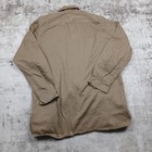 Vintage Us Army Korean War Shirt Large Tan Cotton Utility Military