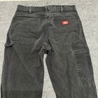 Dickies Pants Mens Size 34x32 Black Carpenter Relaxed Fit Canvas Utility
