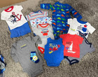      Nwot Baby Boy Clothes Mix Lot Animals Safari Pirates Ocean Blue Orange
