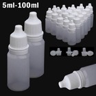 5-100ml Plastic Squeezable Dropper Bottles Eye Liquid Dropper Refillable Bottles