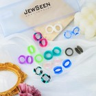 Jewseen 20pcs Soft Silicone Ear Gauges Flesh Tunnels Plugs Stretchers    