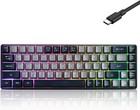 Wired Portable 60  Mechanical Feeling Gaming Keyboard rgb Led Backlit Compact   