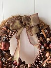 16    Front Door Pinecone Cone Wreath Holiday Fall Thanksgiving Christmas Deco