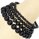 Natural Gemstone Round Beads Stretch Bracelet 8mm 10mm 12mm 7 5  
