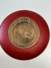 Vintage Hand Painted German Wood Plate Gg  Heisswolf Rothenburg 9  Floral Art