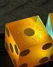 Old Las Vegas Club Rare Amber Tone Translucence Dice Pair 102222 