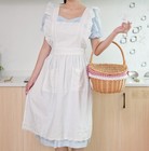 Vintage Aprons For Women With Pockets Cute Lace Ruffle Adjustable Apron For C   