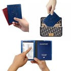 Rfid Passport Holder Travel Wallet Leather Card Case Cover Travel Organizer  1pc
