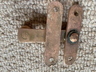Reclaimed  Victorian Brass Sash Window Latch Lock Fastener Catch Old