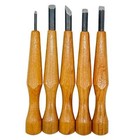 Mikisyo Power Grip Wood Carving Chisels   Gouges  5 Pieces Set  Made In Japan
