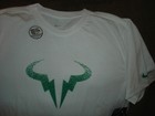Nwt Nike Court Rafa Nadal Bull Logo Men s Tennis Tee Shirt Cw1534-100 Medium