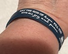 Romans 15 13 - Christian Wristband - Bible Verse Bracelet - Jesus - Blue  New
