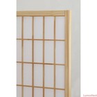 Natural Wood Shoji Screen 4 Panel Room Divider Freestanding Zen Decor Privacy