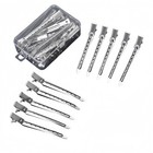 12 Pcs Metal Duck Bill Sectioning Clips Hair Wave Alligator Clamp Barber Cutting