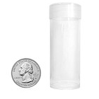 Quarter Coin Storage Tubes - 10 Ct   Archival Quality Plastic Coin Holders  S   