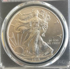 2019-w American Silver Eagle   Pcgs Sp 70   Burnished   1 Oz 0 999   First Day