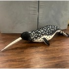 Realistic Melissa   Doug Lifelike Plush Narwhal Giant Stuffed Animal 4 5 Ft 53  