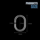 12 C-shaped Transparent Plastic Shower Curtain Rings Curtain Hooks For Bathro   