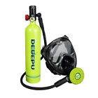 Dedepu Scuba 3000psi Diving Full Face Snorkel Mask 1l Air Oxygen Tank Underwater