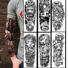 Large Arm Sleeve Tattoo Waterproof Temporary Tatoo Sticker Mens Women Fake Tatto