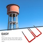  2 Pcs Plastic Steel Ladder Scaffolding Ladders Multi Purpose Multi-purpose Step