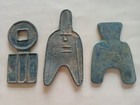 3pcs Collect Ancient China Bronze Statues