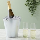 6-pack Large Galvanized Bucket For Party - Metal Tin Ice Pail For Beer  100 Oz
