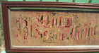 1880 s Victorian Paper Punch Motto Sampler God Bless Our Home