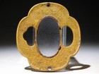 Rare  Naginata Koshirae Tsuba  Edo Original Tsuba Antique