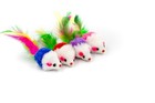 Fluffy Cheezers Interactive Catch Rattle Sound Play Mice Toys For Cats Box Of 20