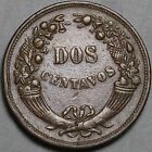 1920-c Peru Dos 2 Centavos Xf Radiant Sun Coin  24101602r 