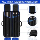 Pool Cue Case 4x5  Stick Carrying Holds 4 Butts And 5 Large  Black 