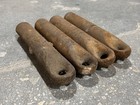 Set Of 4 Antique 3 5 Pound Vintage Old Cast Iron Window Sash Weights
