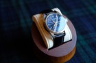 Armand Nicolet Blue Dial Excellent Condition Guilloche Moonphase Dress Watch