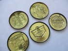 Vintage Wheaties Cereal Tin Car Badge Lot Emblems Dodge Chrysler Desoto Etc