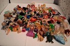 Large Lot Of Vintage And Modern Figures Toys - Parts Good  Variety- Clean